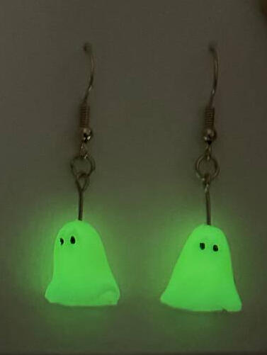 Glow in the Dark Ghost Earrings