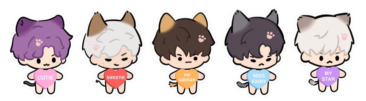 LADS Valentines Stickers