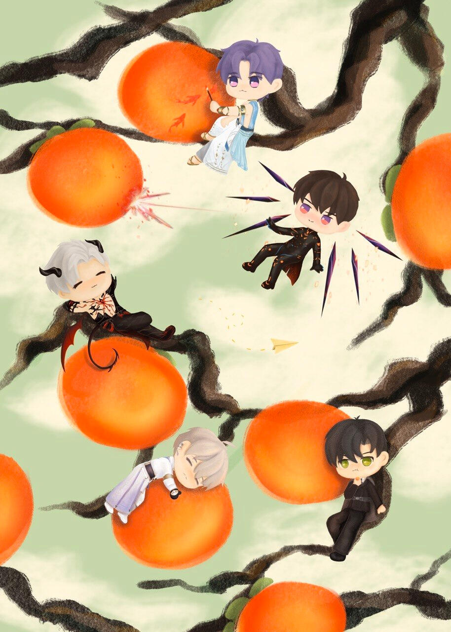 LADS Persimmon Print