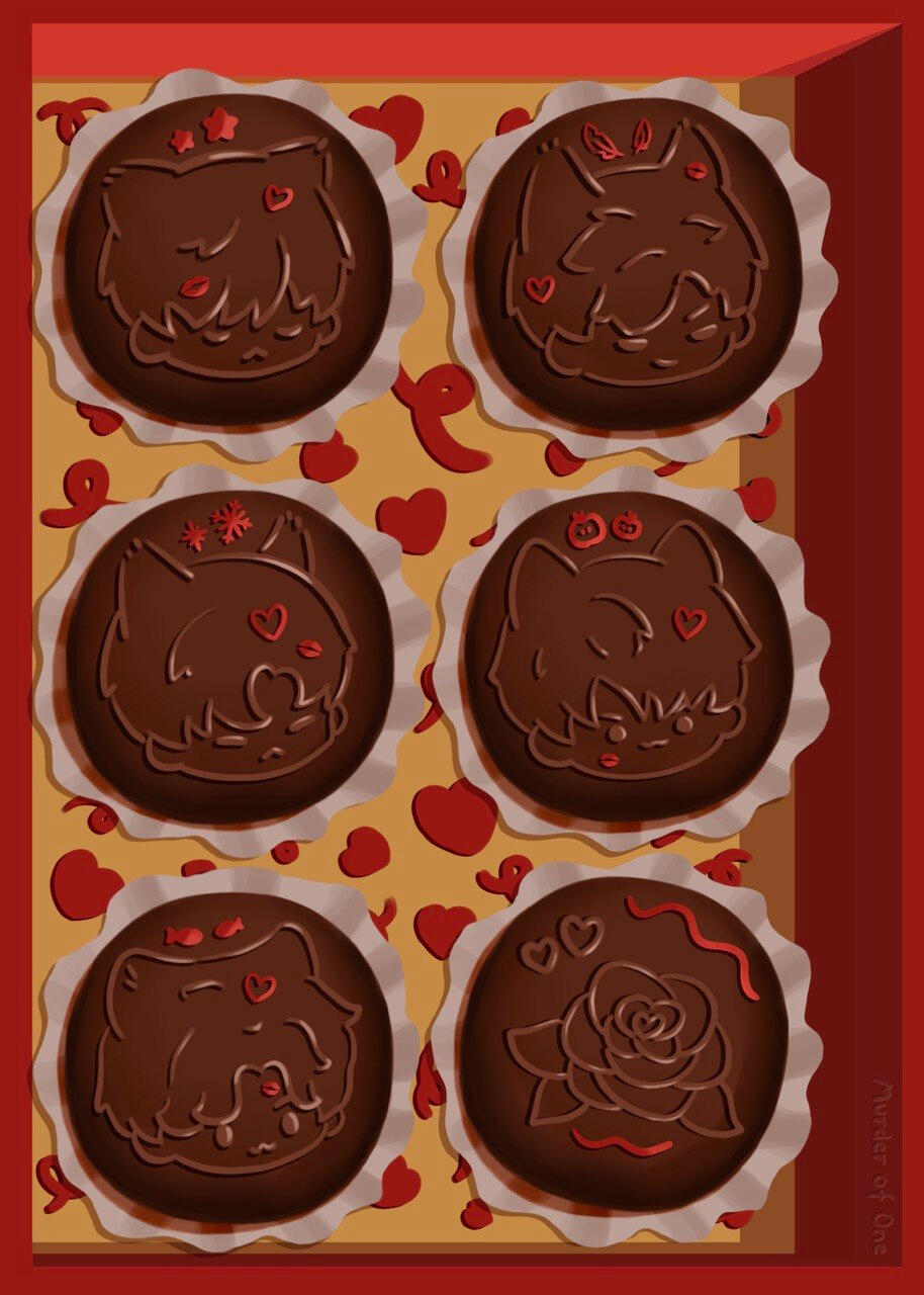 LADS Valentines Chocolate Print