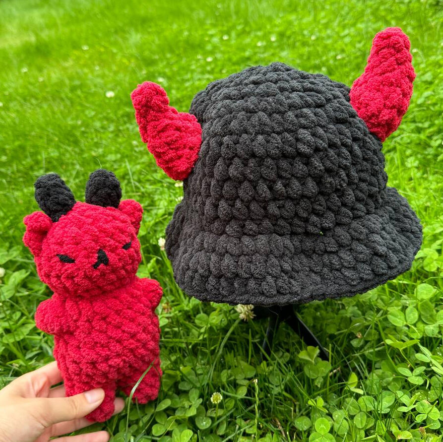 Devil Plush and Hat