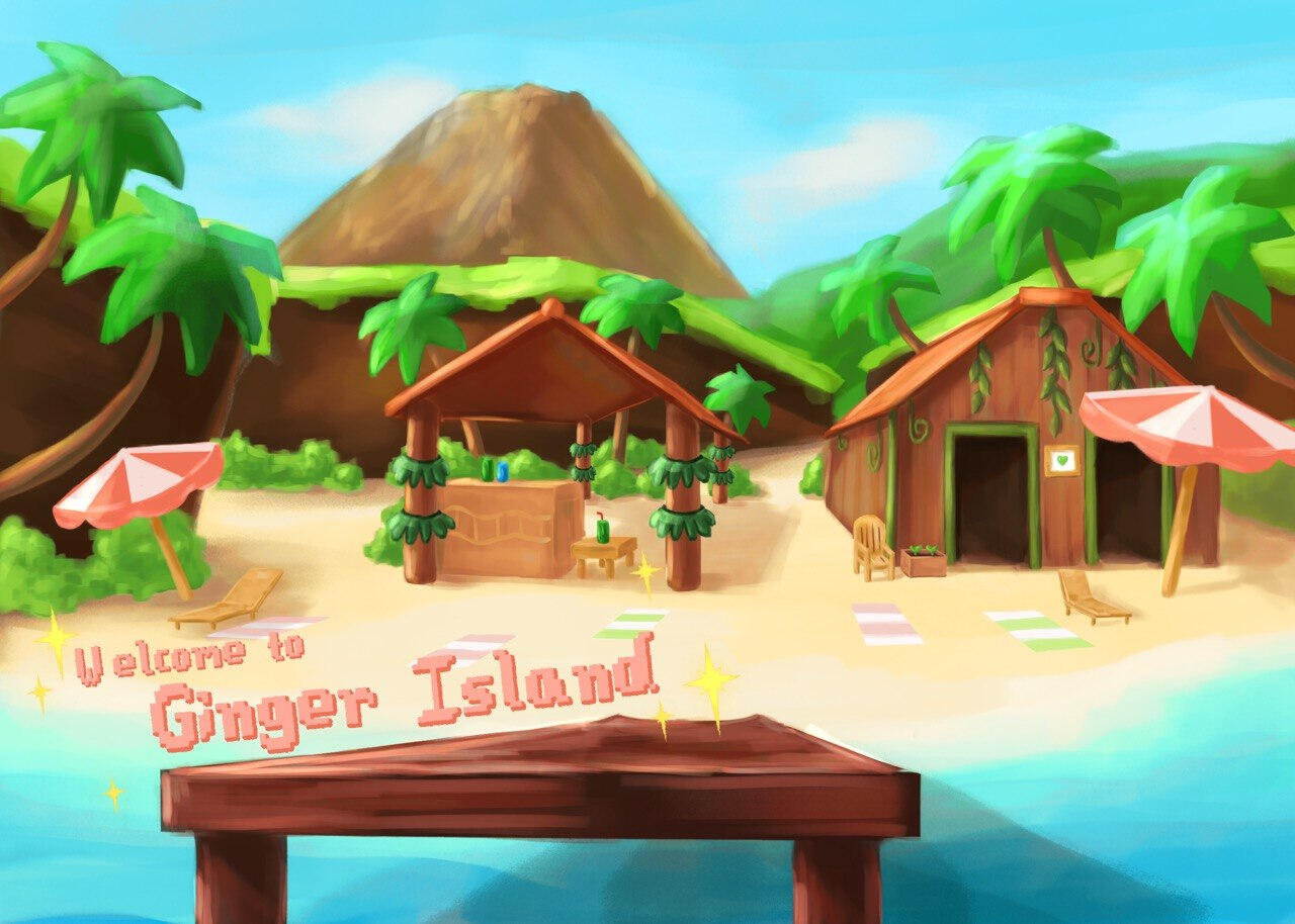 Ginger Island Postcard - Stardew