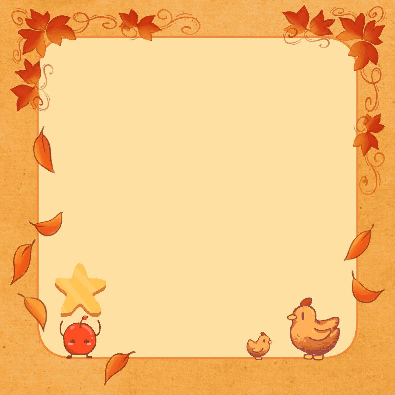 Stardew Autumn Stickynote Design