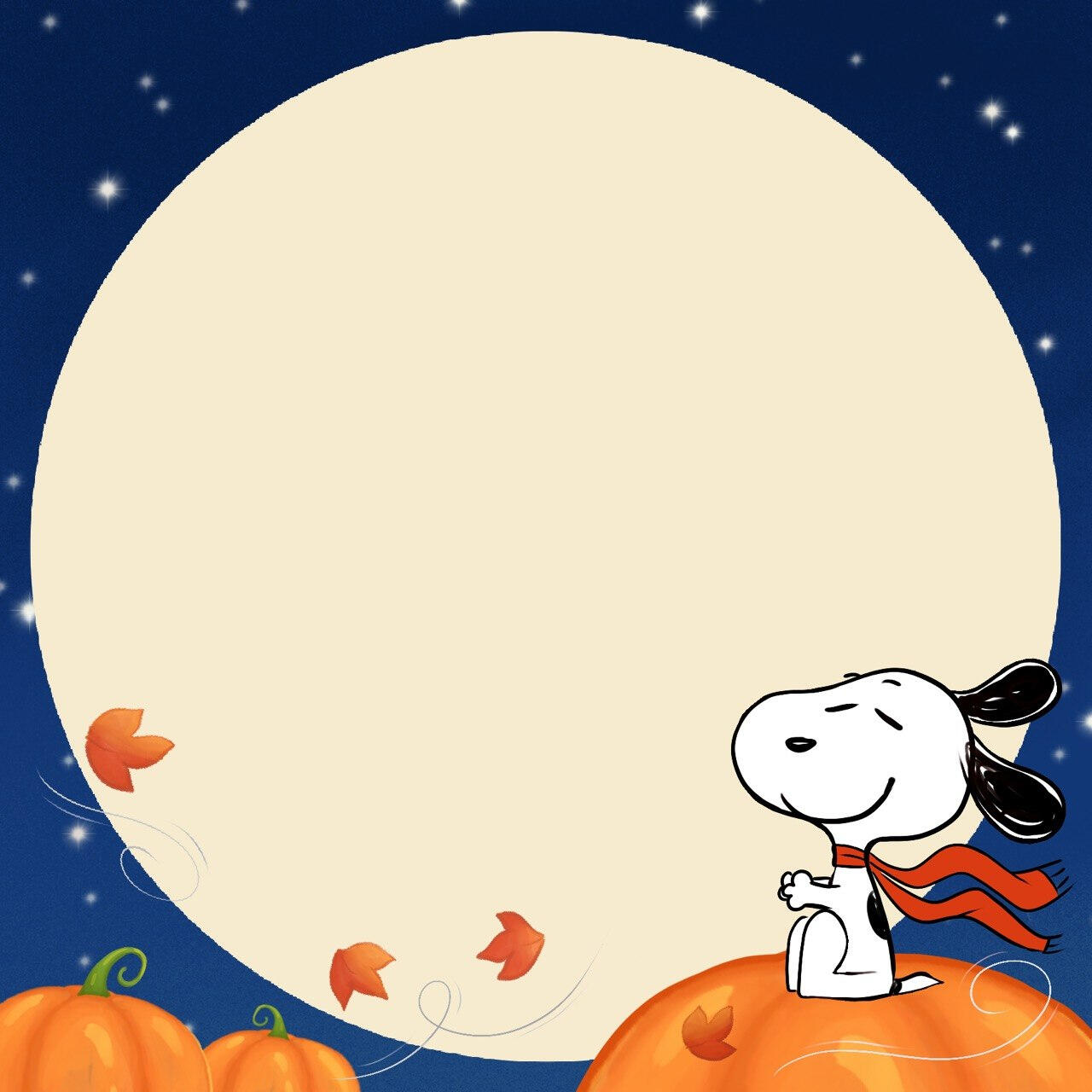 Snoopy Great Pumpkin Stickynote Design