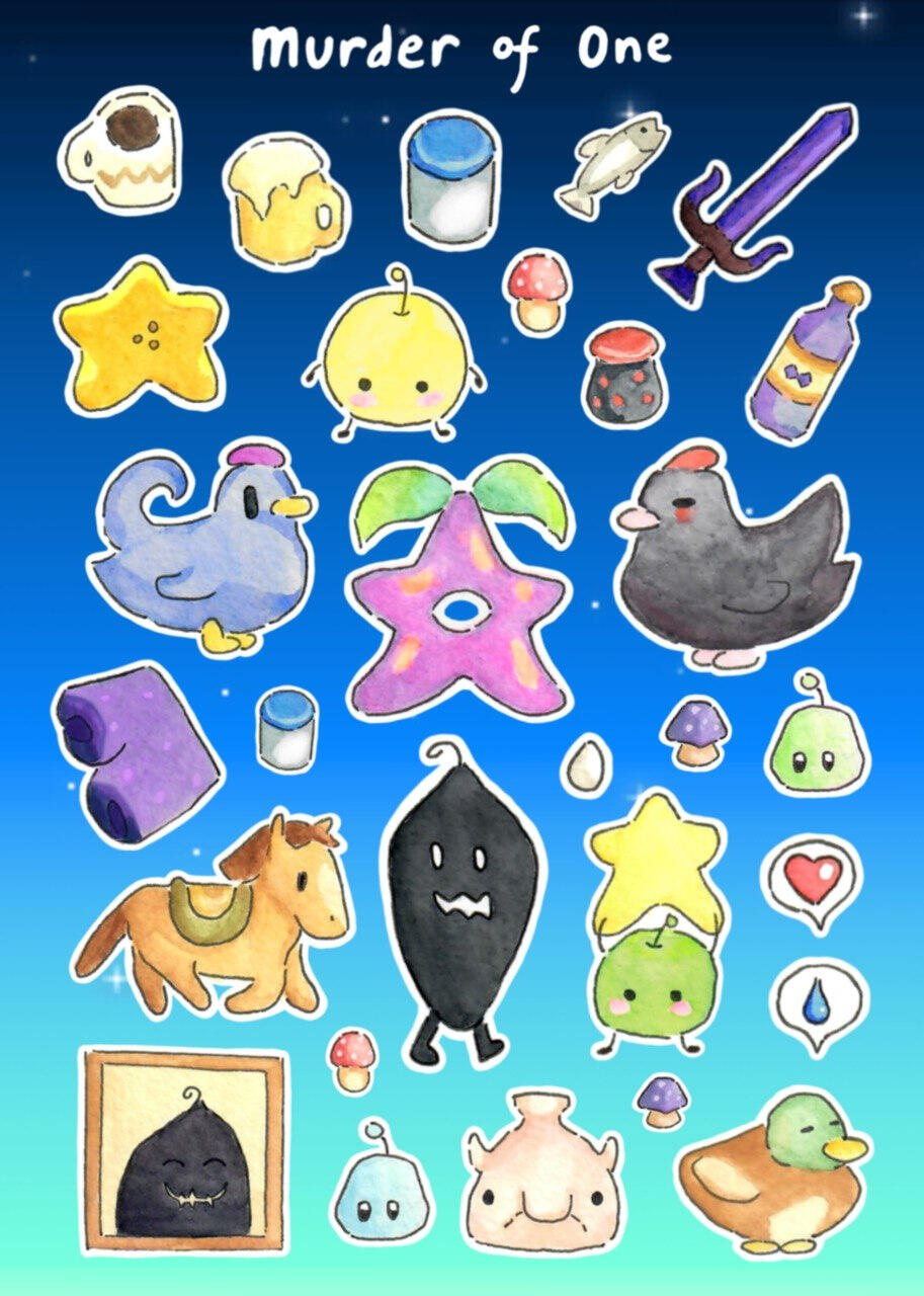 Stardew Stickersheet Watercolored