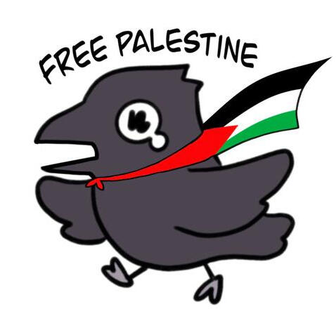 Free Palestine Crow